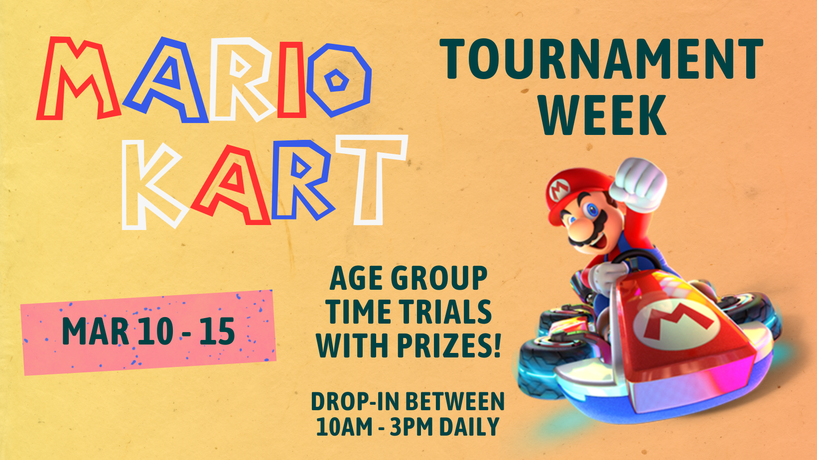 MARIO KART TOURNAMENT (time trials)